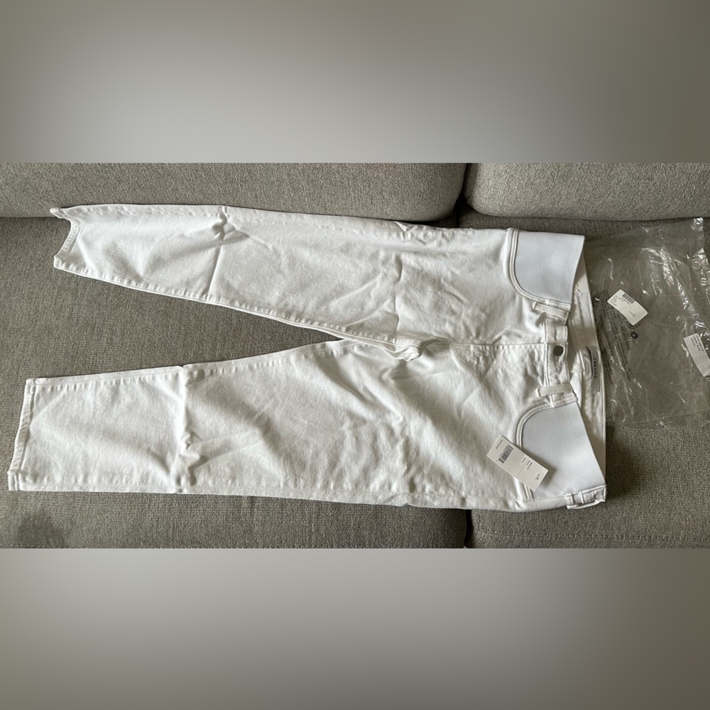 J Brand maternity Women's Skinny Jeans in White Denim